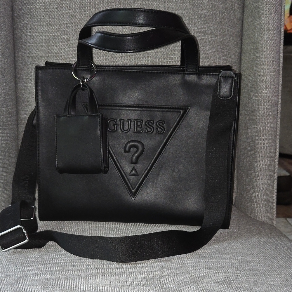 GUESS Black Work Tote/Purse - Used Once
